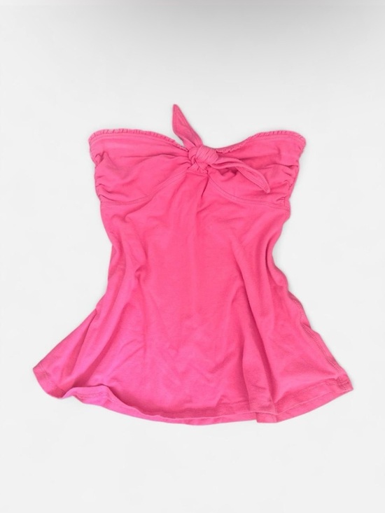 Hollister Tops - Hollister Bright Pink Strapless Tube Top with Bow